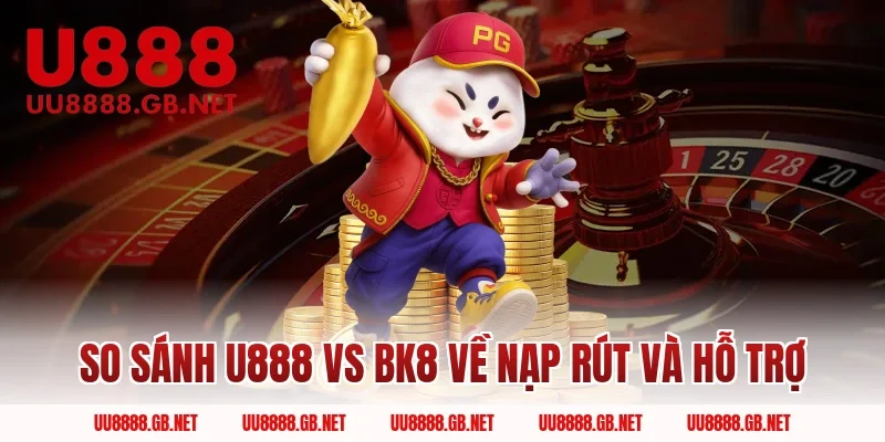 So sánh U888 Vs BK8 về nạp rút và hỗ trợ